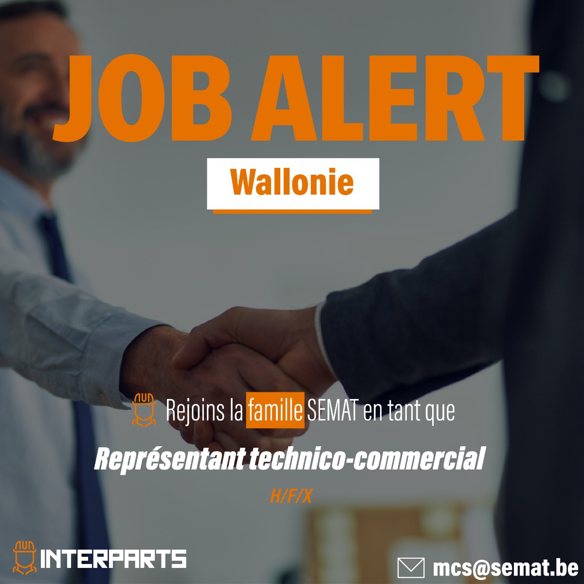 Recrutement - Représentant Technico-commercial - Wallonie (Develon)